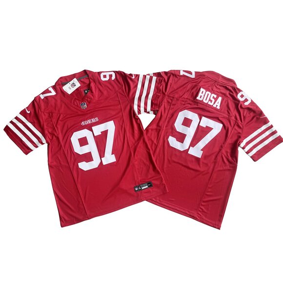 Mens Youths Kids Womens 97 Nick Bosa Scarlet Vapor Stitched Jersey